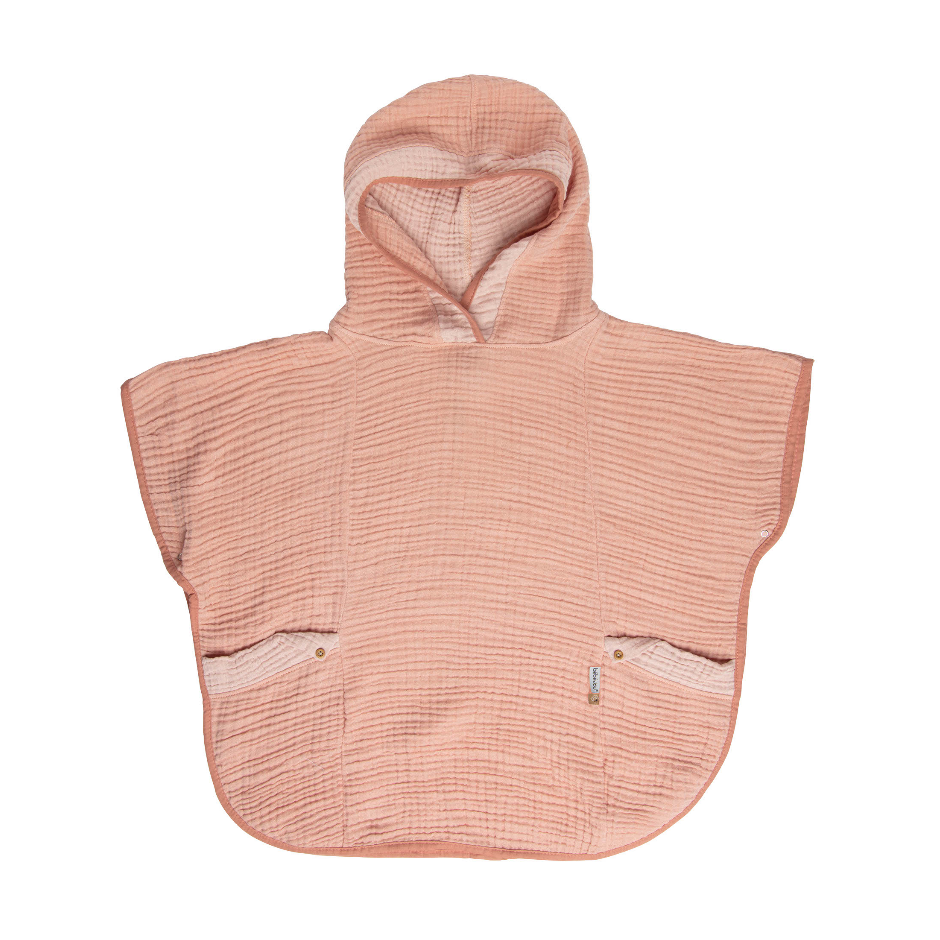 Afb: Poncho Badcape - Poncho Badcape Pure Cotton Pink