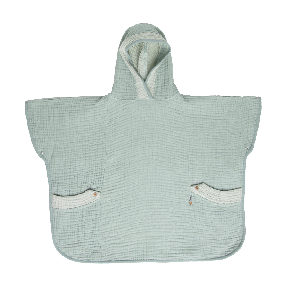 Afb: Poncho Badcape - Poncho Badcape Pure Cotton Green