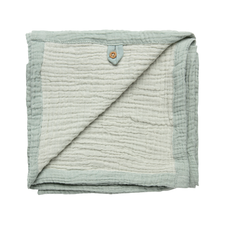 Afb: Baby multidoek - Baby multidoek Pure Cotton Green