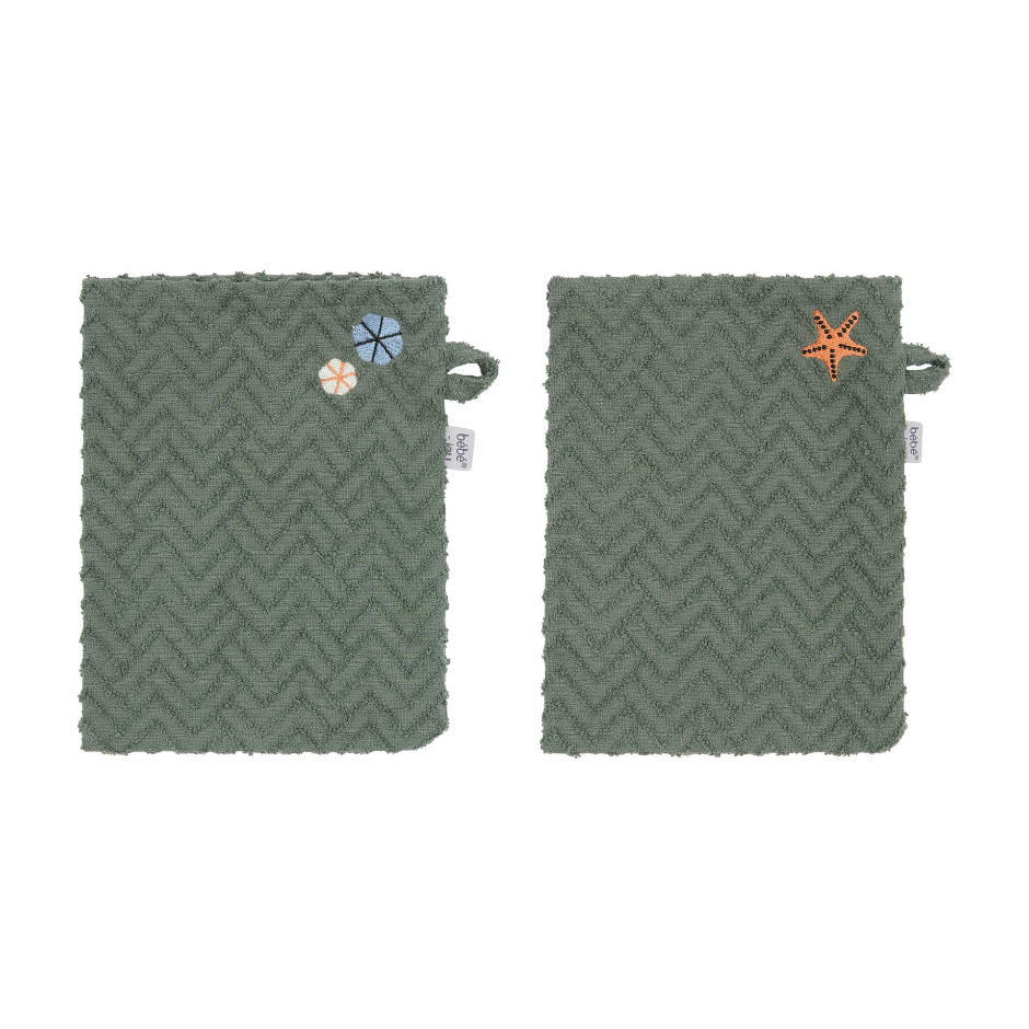 Afb: Washand (set van 2 stuks) - Washand (set van 2 stuks) Ocean Vibes