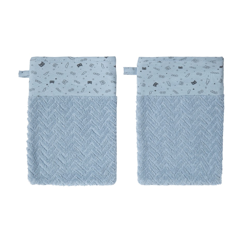 Afb: Washand Fabulous (set van 2 stuks) - Washand Fabulous Hero (set van 2 stuks)