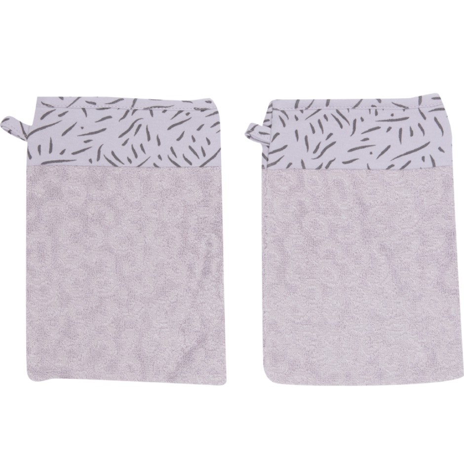 Afb: Washand Fabulous (set van 2 stuks) - Washand Fabulous Zebra (set van 2 stuks)