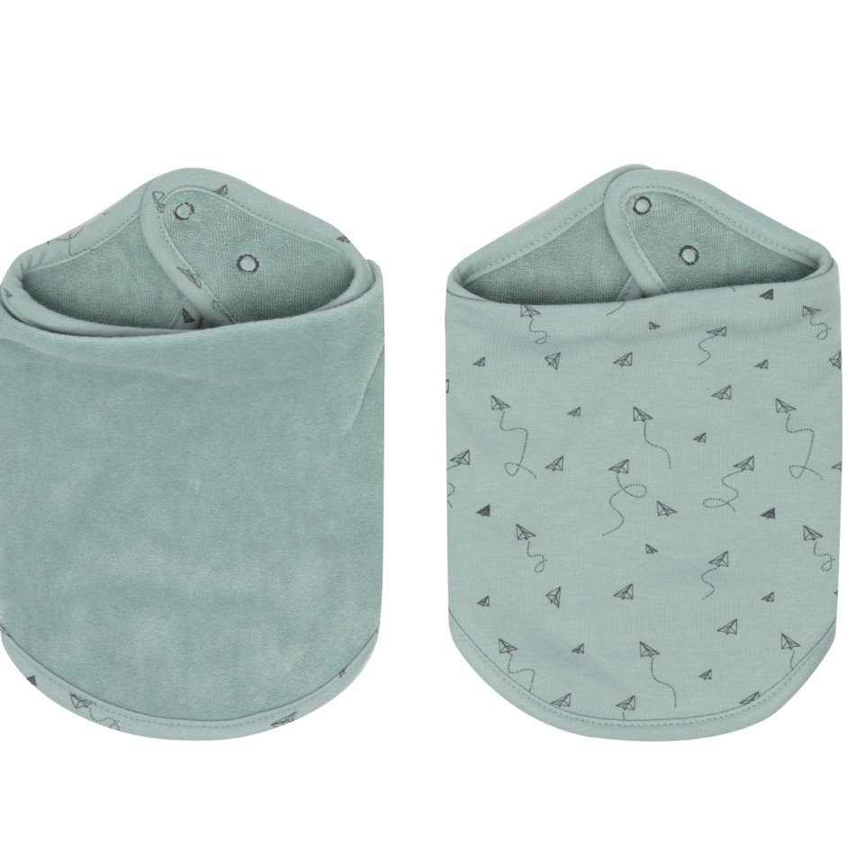 Afb: Bandana slab Fabulous (set van 2 stuks) - Bandana slab Fabulous Paper Planes