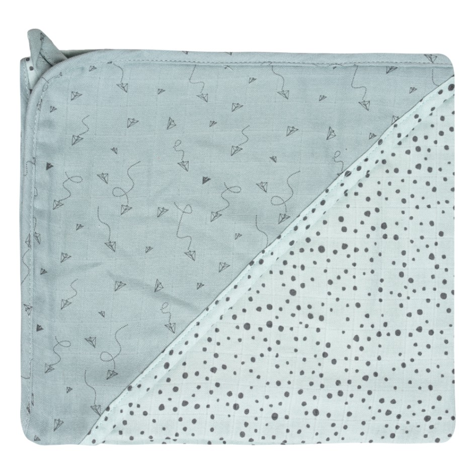 Afb: Hydrofiel badcape - Hydrofiel badcape Fabulous Paper Planes