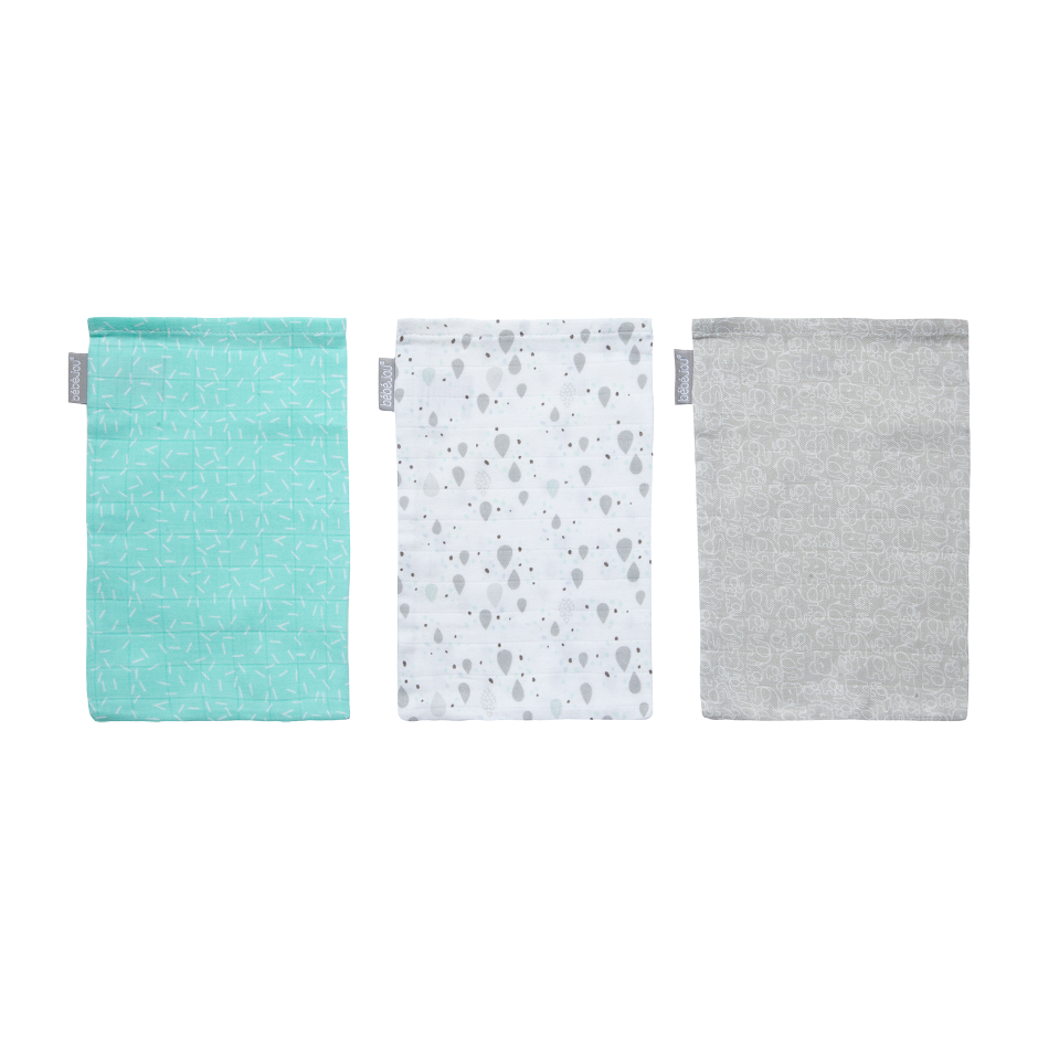 Afb: Hydrofiele washand (set van 3 stuks) - Hydrofiele washand (set van 3 stuks) Ollie