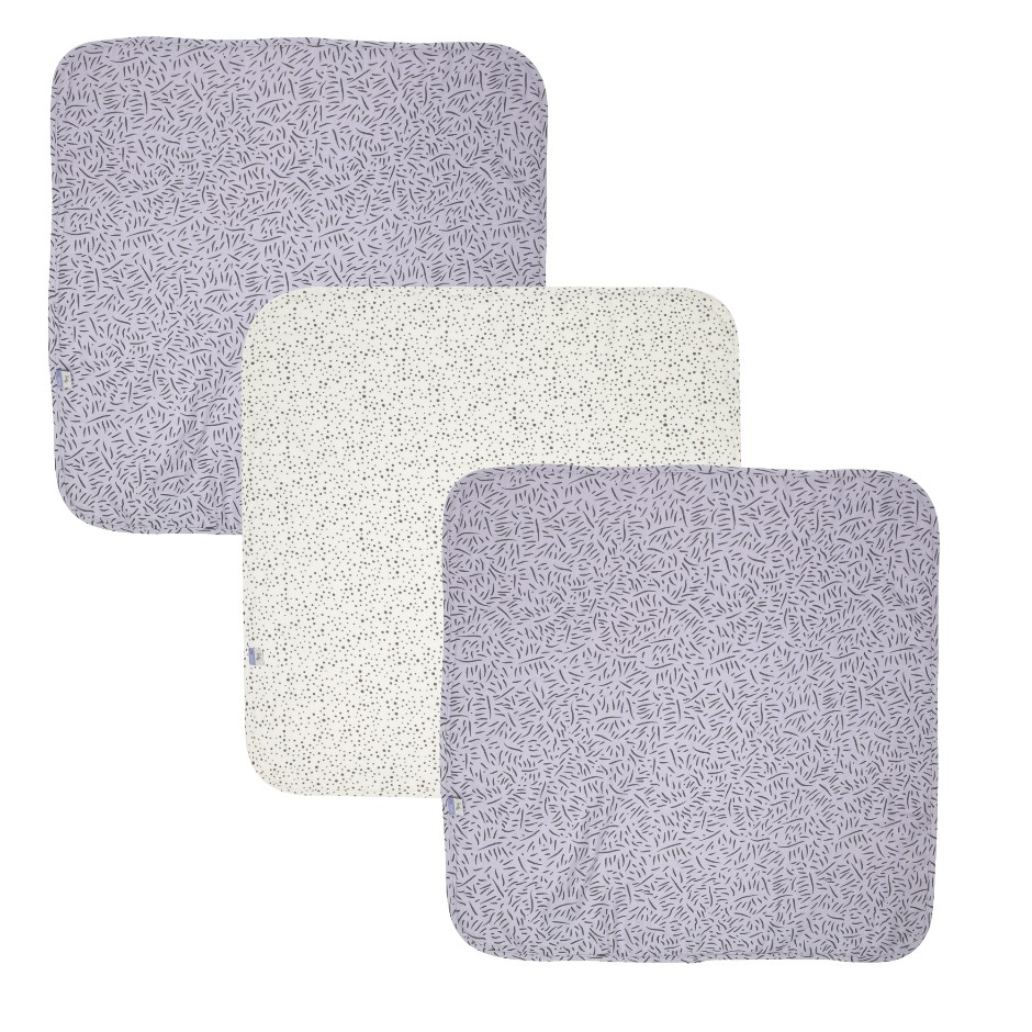 Afb: Hydrofielhanddoek Fabulous (set van 3 stuks) - Hydrofielhanddoek 70x70 (set van 3 stuks) Fabulous Zebra