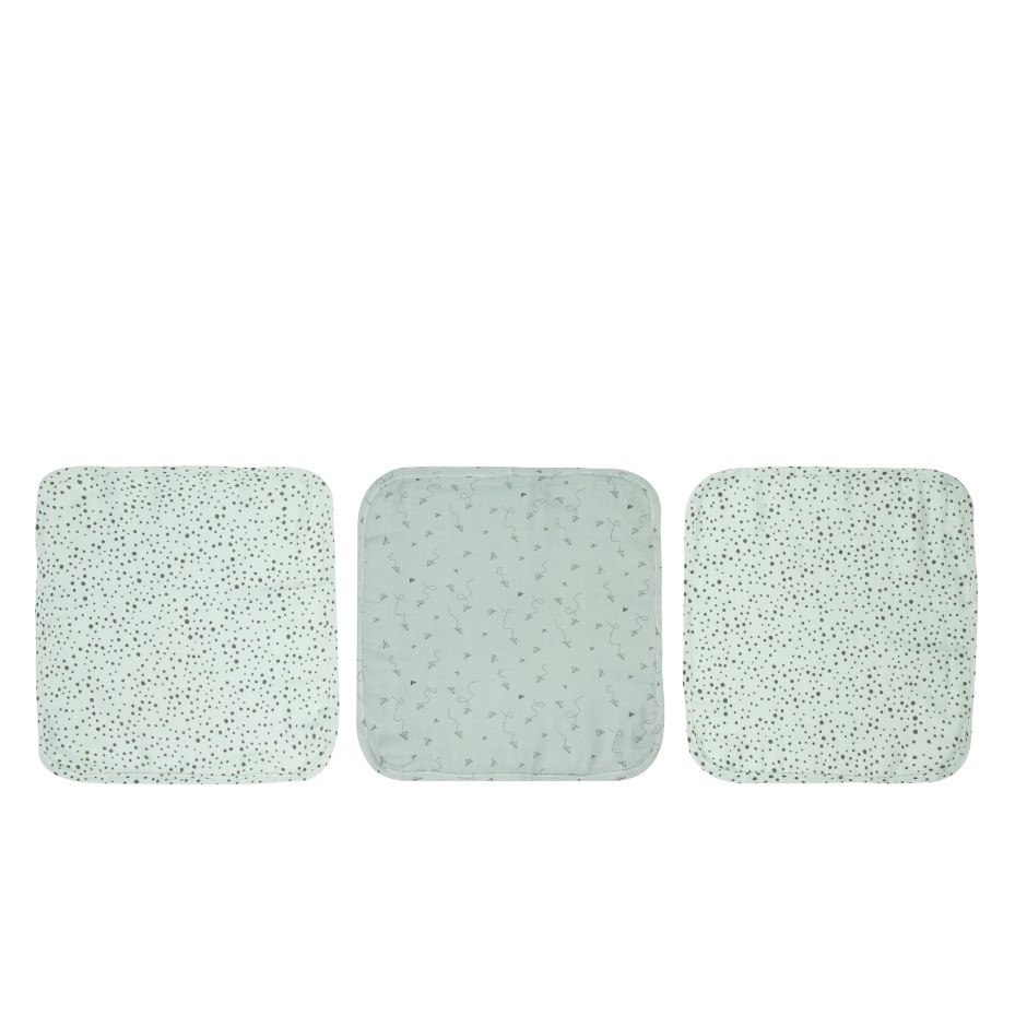 Afb: Hydrofiele monddoek Fabulous (set van 3 stuks) - Hydrofiele monddoek Fabulous Paper Planes (set van 3 stuks)