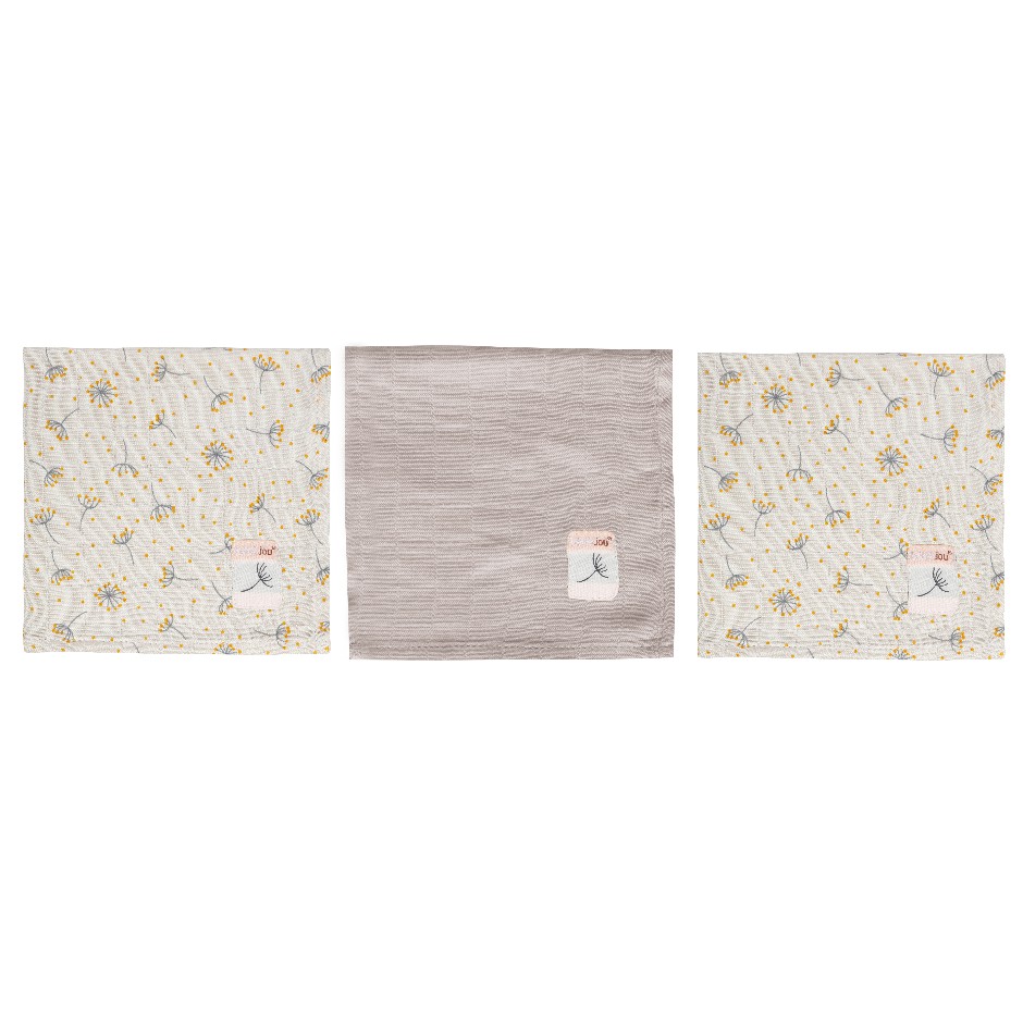 Afb: Hydrofiele monddoek Fabulous (set van 3 stuks) - Hydrofiele monddoek Fabulous Wish Grey (set van 3 stuks)